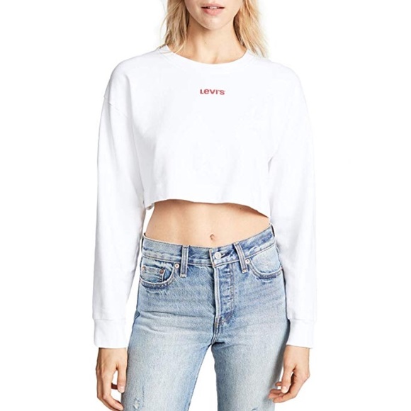 levis crop sweatshirt